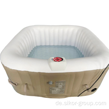 Werksfabrik OEM ODM Outdoor integriertes Design runder aufblasbarer Spa Pool Whirlpool Massage Spa Whirlpool